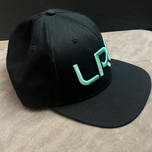 Lifted Research Group, LRG Hat. All Black with White Lettering. SnapBack Hat - Picture 8 of 10